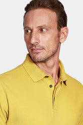 NOVO POLO MC ARAMIS PIQUET COLORFIX AMARELO MOSTARDA